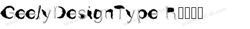 GeelyDesignType R字体转换